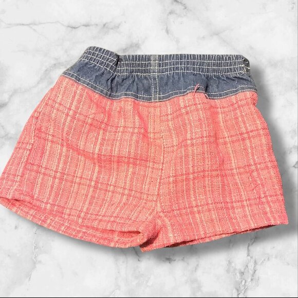 The Wonderful World Of Disney Girls Size 4T Pink & Blue Plaid Skort With Denim W - Picture 2 of 10